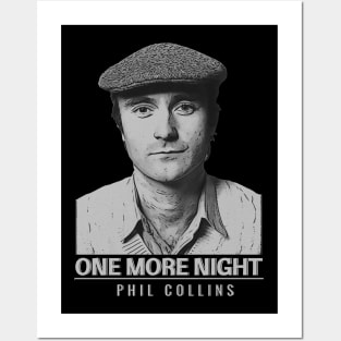 Phil Collins - One More Nights Grey Posters and Art